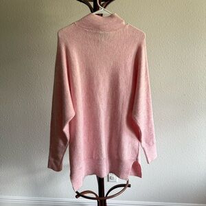Magaschoni Soft Pink Mock Neck Sweater
